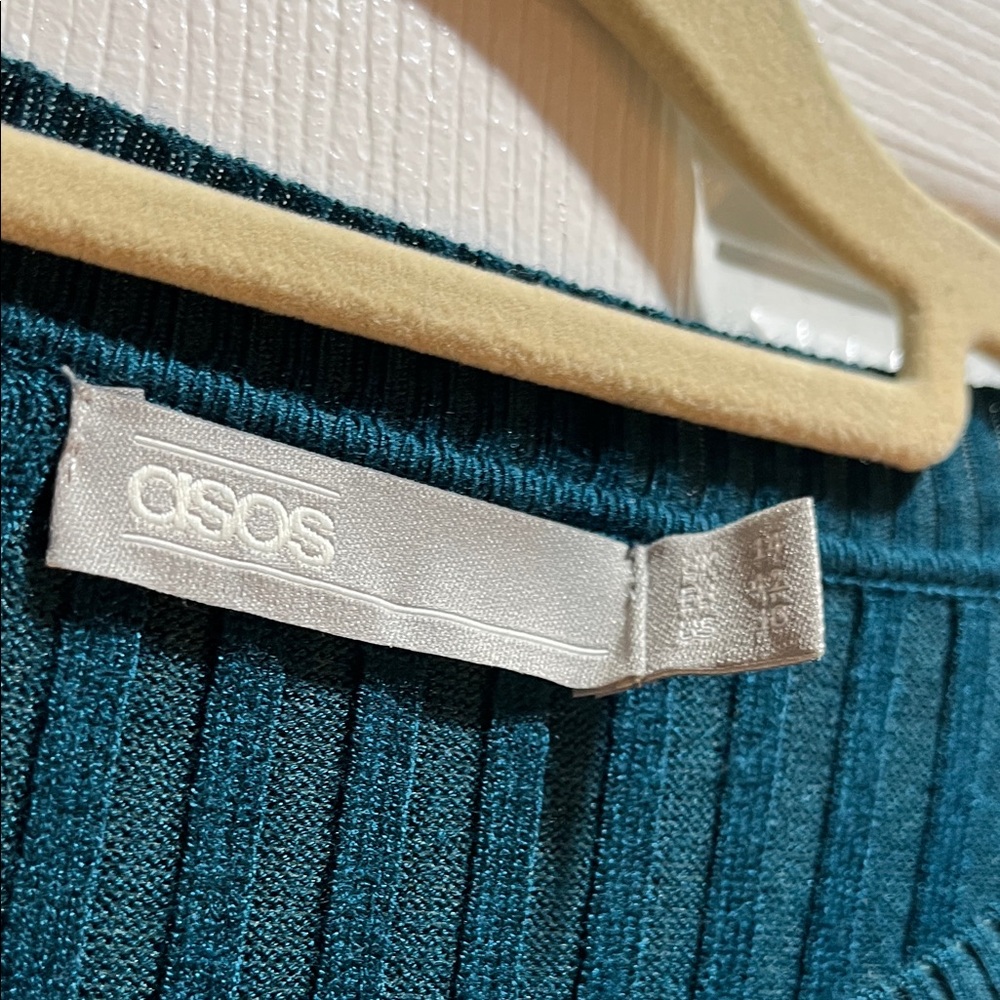 ASOS Colorblock Rib Long Sleeve Dress US10 - Picture 3 of 3